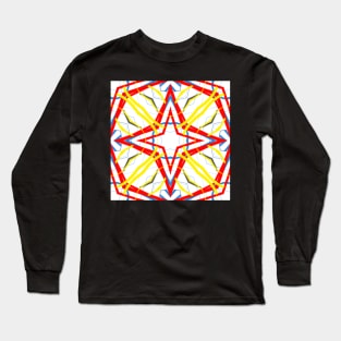 Grafititee 076 Abstract Art Pattern Design Long Sleeve T-Shirt